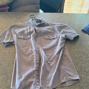 Goodthreads Men's Casual Gray Button Down Shirt